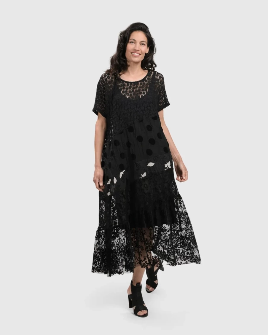 ALEMBIKA Women's Adaline Lace Dress - Elegant Feminine Style