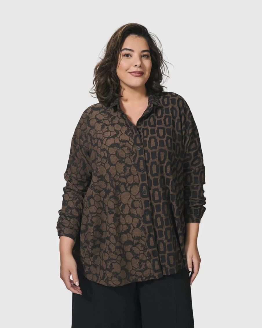 "ALEMBIKA Women's Unstoppable Oversized Cardigan in Coffee - Cozy Long Knit Sweater"