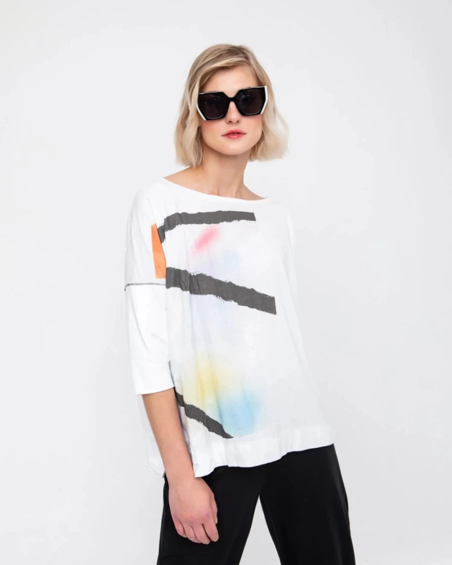 ALEMBIKA Women's Ozai N Ku Boxy Tee - Mirage Graphic Oversized T-Shirt