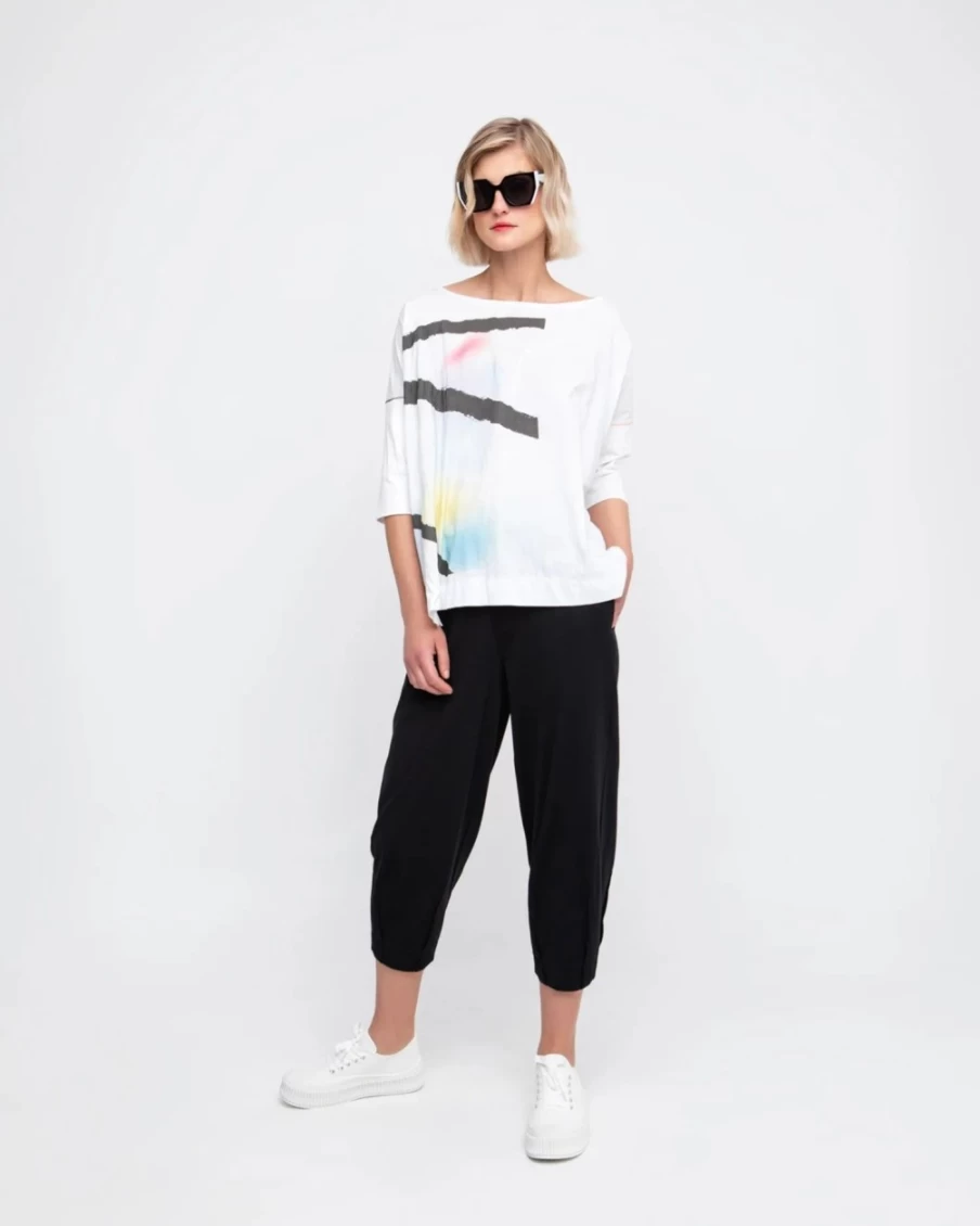 ALEMBIKA Women's Ozai N Ku Boxy Tee - Mirage Graphic Oversized T-Shirt
