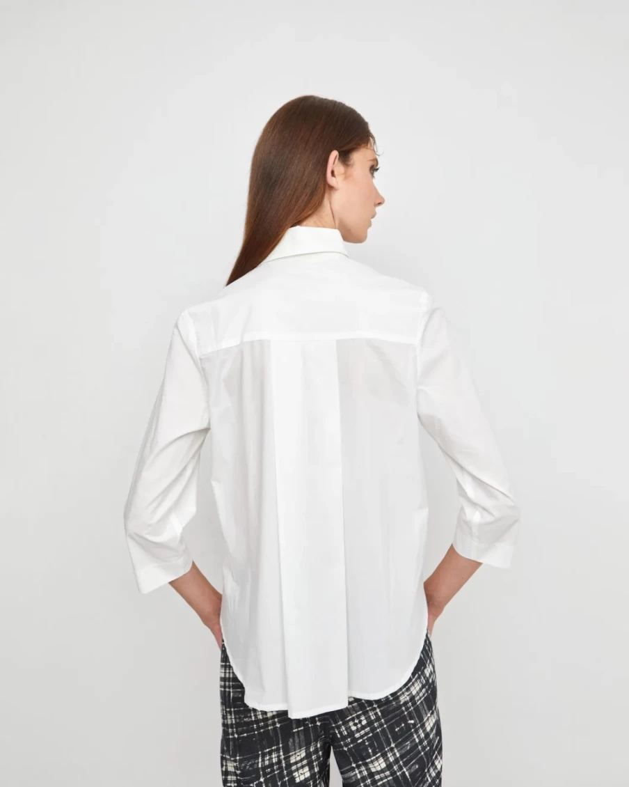 ALEMBIKA Women's Ozai N Ku B Sharp White Button Down Shirt