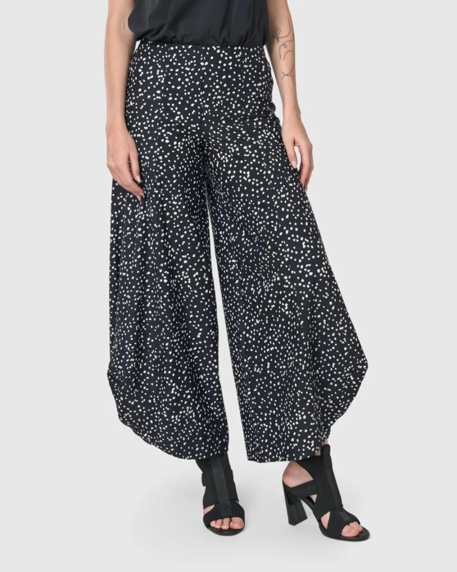 ALEMBIKA Women's Julee Punto Dotted Pants - Stylish & Comfortable Trousers for Women