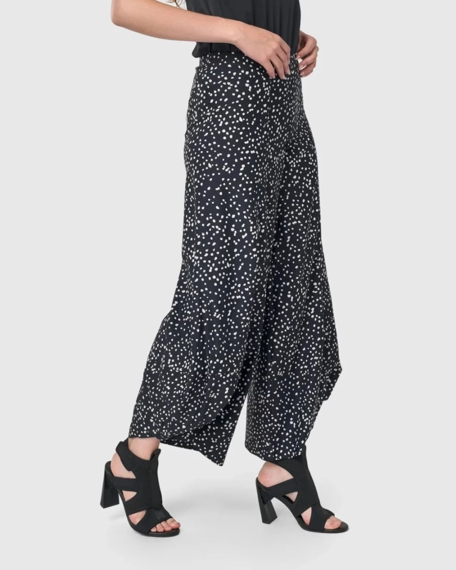 ALEMBIKA Women's Julee Punto Dotted Pants - Stylish & Comfortable Trousers for Women