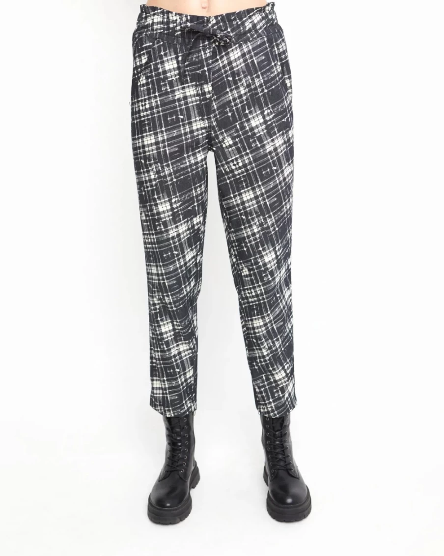 ALEMBIKA Women's Ozai N Ku Plaid Radio Frequency Pants for Thermal Therapy